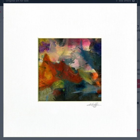 Encaustic Painting, Abstract Kathy Morton Stanion - Encaustic Abstract 58 - Picture 1 of 4